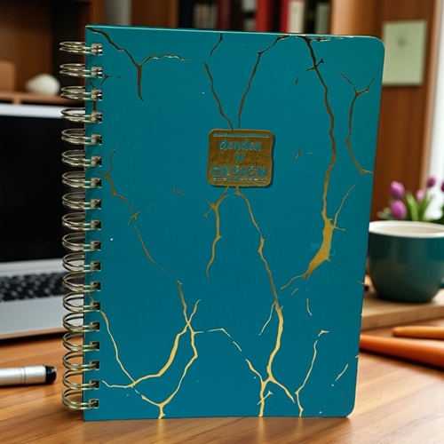 Denden Redactar Mermer Desen Defter Turkuaz