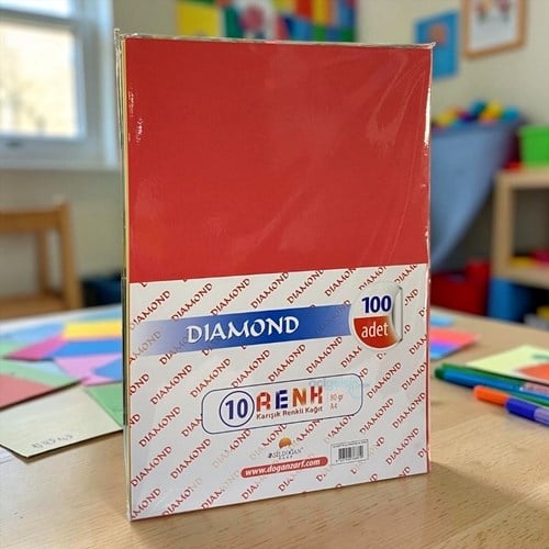 Diamond Renkli Fotokopi Kağıdı A4 100 Lü 80gr M-50304