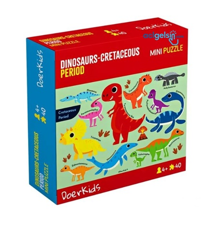 Dinozorlar-cretaceous Dönemi Mini Puzzle 40 Parça 4+ Yaş
