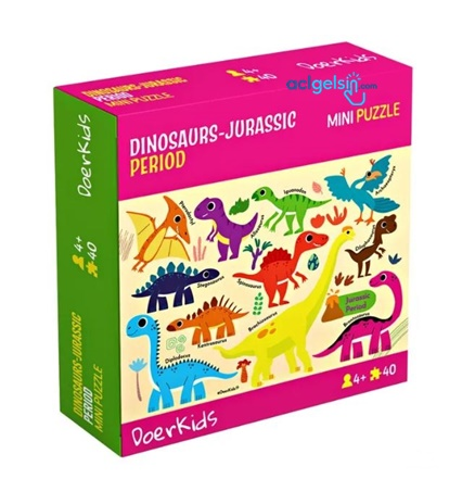 Dinozorlar-jurassic Dönemi Mini Puzzle 40 Parça 4+ Yaş