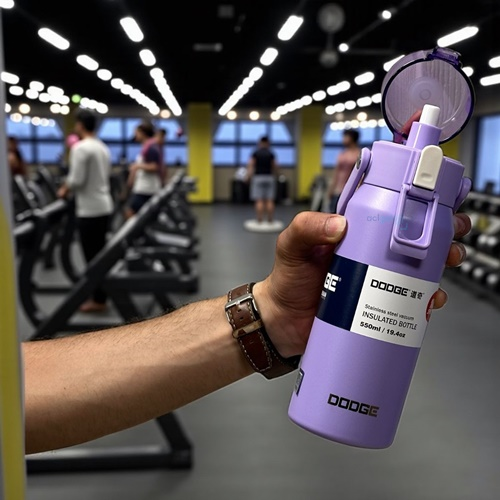 Dodge Çelik Termos Matara Lila 550 Ml