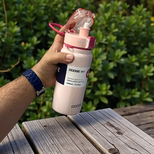 Dodge Çelik Termos Matara Pembe 620 Ml