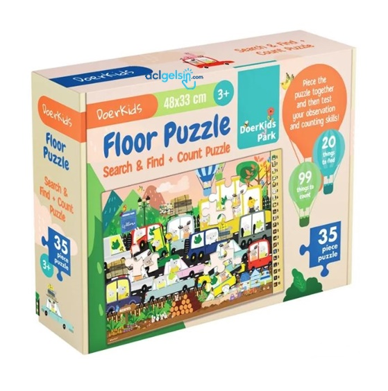 Doerkids Park Ara-bul Yer Puzzle Eğitici Puzzle 35 Parça