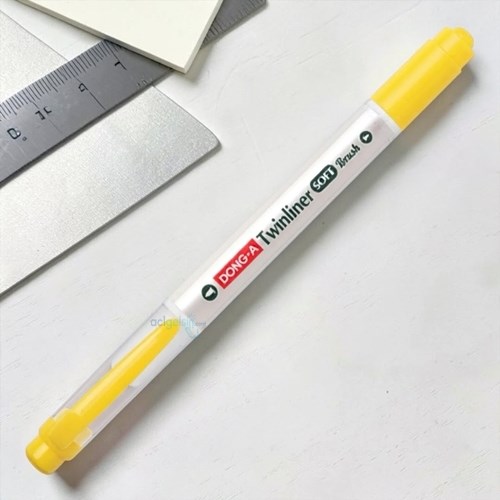 Dong-a Twınlıner Soft Fosforlu Brush Kalem Limon Sarı