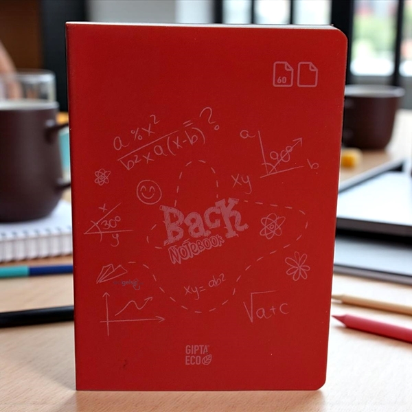 Eco Back Tel Dikiş Pp Kapak 60 Yaprak Defter A5 Çizgisiz
