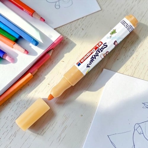 Edding Funtastics Çocuklar İçin Kalın Uçlu Keçeli Kalem Ten Rengi