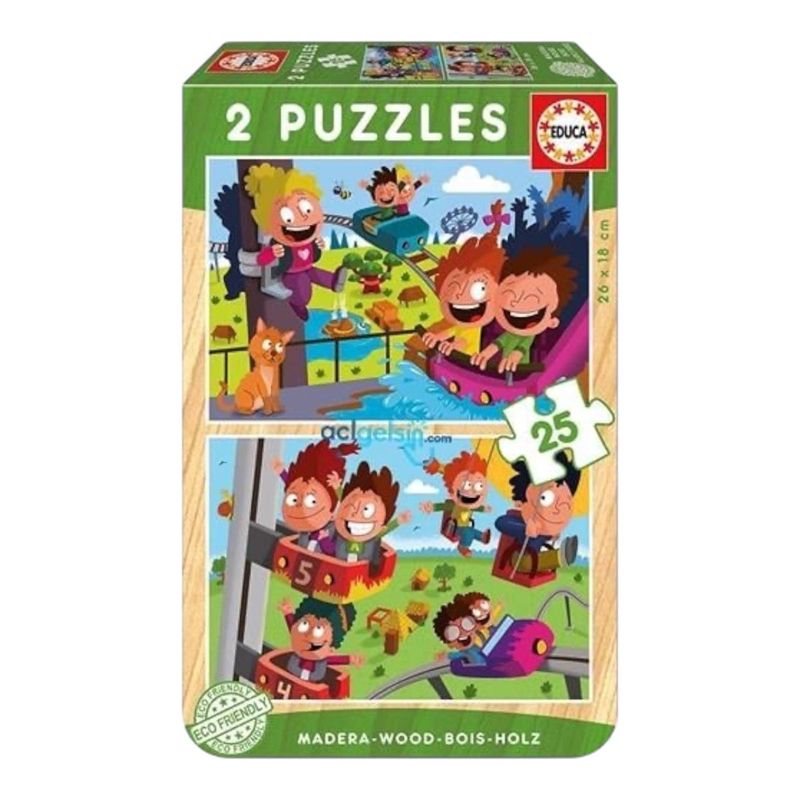 Educa Amusement Park 2x25 Ahşap Puzzle