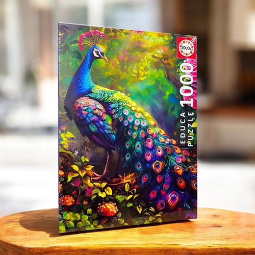 Educa Puzzle 1000 Parça Tavuskuşu Bahçesi