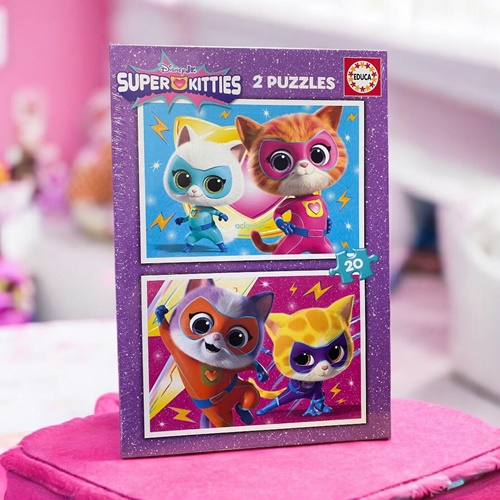 Educa Puzzle 2×20 Parça Süper Kediler