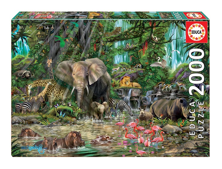 Educa Puzzle 2000 Parça Jungla Africana