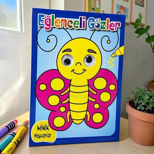 Eğlenceli Gözler - Minik Hayvanlar Boyama Kitabı
