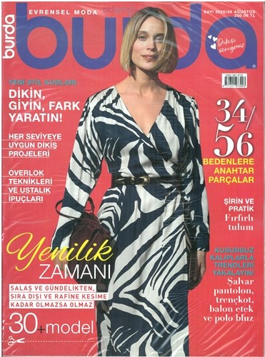 Evrensel Moda Burda Dergisi 2026/08