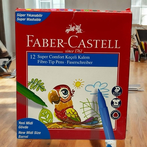 Faber Castel Comfort Keçeli Kalem 12 Renk