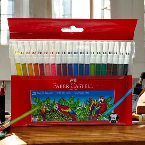 Faber Castel Yıkanabilir Keçeli Kalem 20 Renk