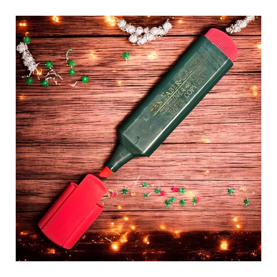 Faber Castell Fosforlu Kalem Kırmızı