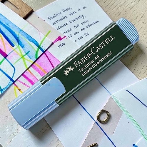 Faber Castell Fosforlu Kalem Mavi