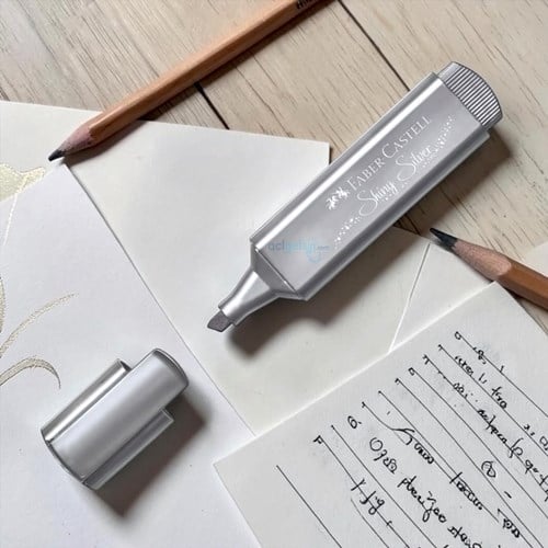 Faber Castell Fosforlu Kalem Metalik Gümüş