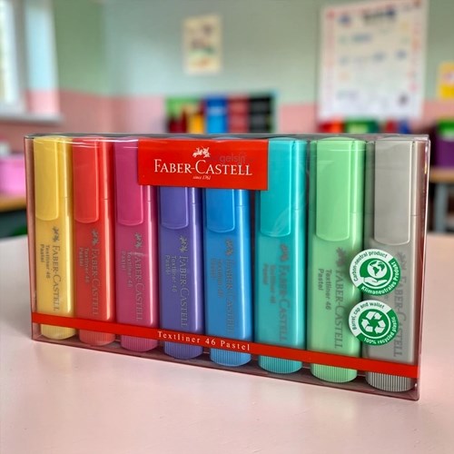 Faber Castell Fosforlu Kalem Seti 8 Li Pastel Tonlar