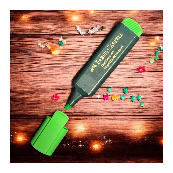 Faber Castell Fosforlu Kalem Yeşil