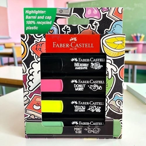 Faber Castell Graffiti Texliner 4 Lü Set