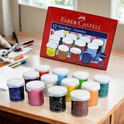 Faber Castell Guaj Boya Şişe 12 Renk