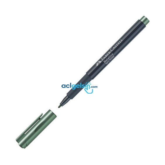 Faber Castell Metalik Markör Kalem Metalik Orman Yeşili
