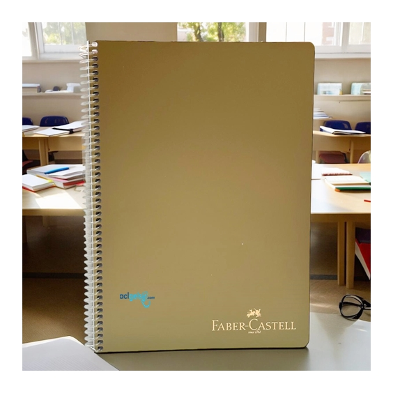 Faber Castell Metalik Spralli Defter A4 80 Yaprak Çizgisiz
