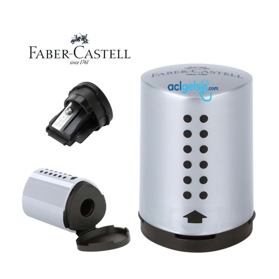 Faber Castell Mini Grip Kalemtraş Gri