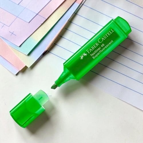 Faber Castell Şeffaf Gövde Fosforlu Kalem Yeşil