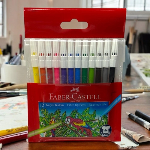 Faber Castell Yıkanabilir Keçeli Kalem 12 Renk