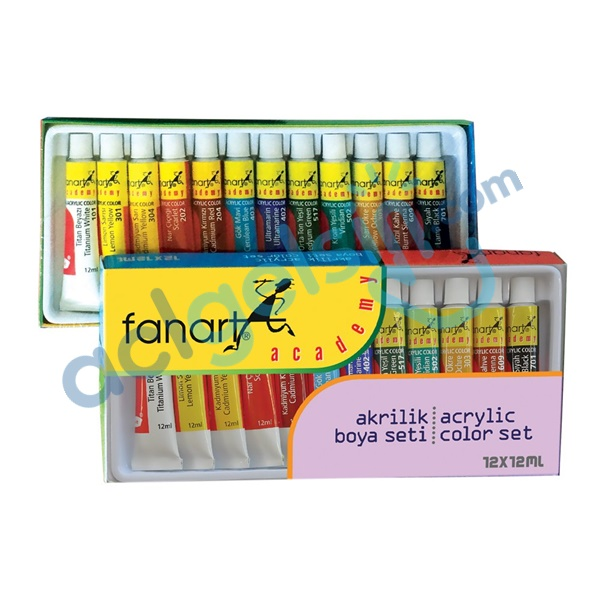 Fanart 2000 S12 Academy Akrilik Boya 12 Li