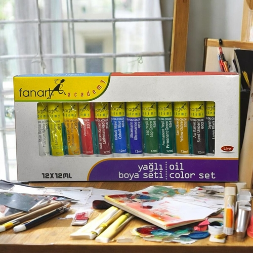 Fanart Academy Yağlı Boya Seti 12 Renk 12ml