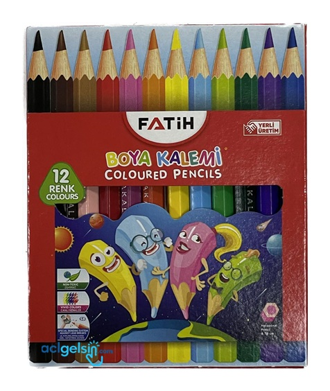Fatih Kuruboya 12 Renk Yarımboy
