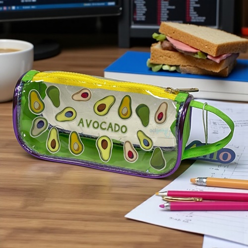 Fournio Avocado Şeffaf Kalem Kutusu