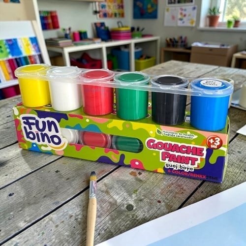 Funbino 6 Lı Şişe Guaj Boya