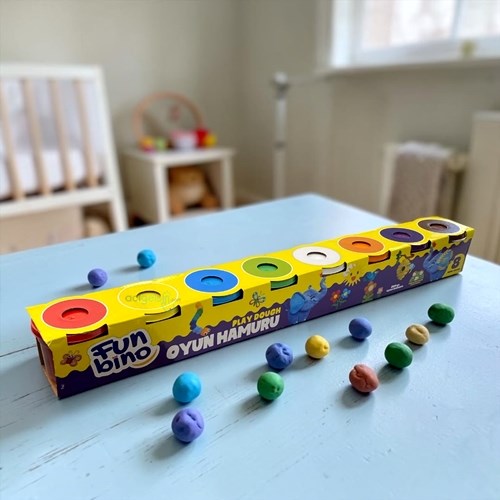 Funbino 8 Renk Oyun Hamuru 800 Gr F147