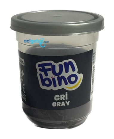 Funbino Tek Renk Oyun Hamuru Gri 115 Gr F114