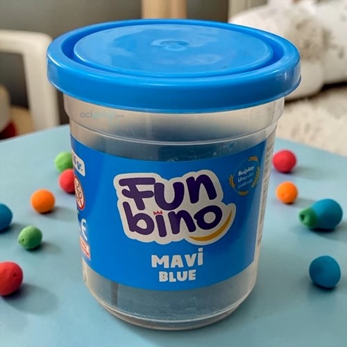 Funbino Tek Renk Oyun Hamuru Mavi 115 Gr F104