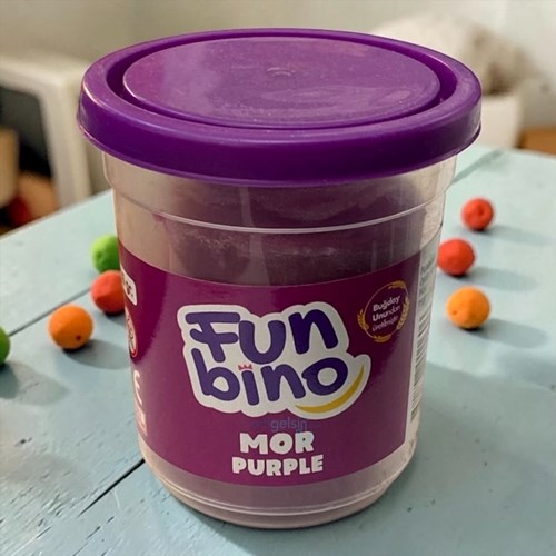 Funbino Tek Renk Oyun Hamuru Mor 115 Gr F109