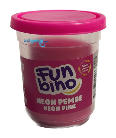 Funbino Tek Renk Oyun Hamuru Neon Pembe 115 Gr F116
