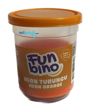 Funbino Tek Renk Oyun Hamuru Neon Turuncu 115 Gr F118