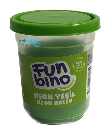 Funbino Tek Renk Oyun Hamuru Neon Yeşil 115 Gr F119