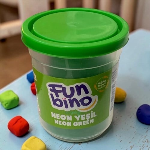 Funbino Tek Renk Oyun Hamuru Neon Yeşil 115 Gr F119
