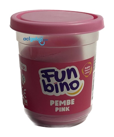 Funbino Tek Renk Oyun Hamuru Pembe 115 Gr F108