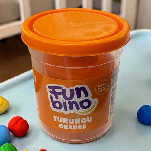 Funbino Tek Renk Oyun Hamuru Turuncu 115 Gr F107