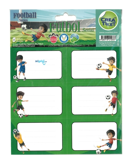 Futbol Serisi Okul Etiketi