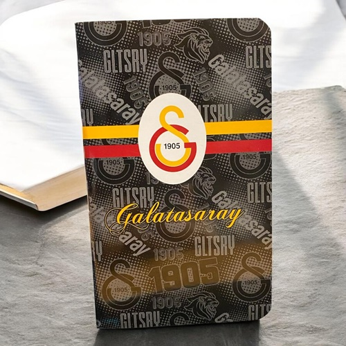 Galatasaray Bloknot 8x13 Cm Karton Kapak Tel Dikiş