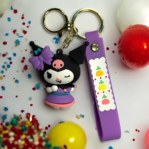 Giftpoint Sanrio Kuromi Silikon Anahtarlık