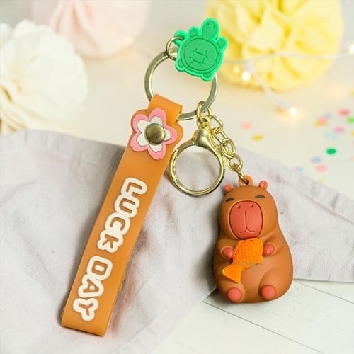 Giftpoint Sevimli Capy Bara Silikon Anahtarlık