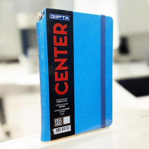 Gıpta Center Çizgili İplik Dikişli Termo Kapak Defter